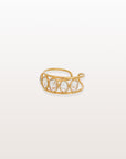 White Sapphire 18K Gold Ring