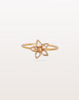 Diamond Flower 18K Gold Ring