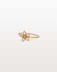 Diamond Flower 18K Gold Ring