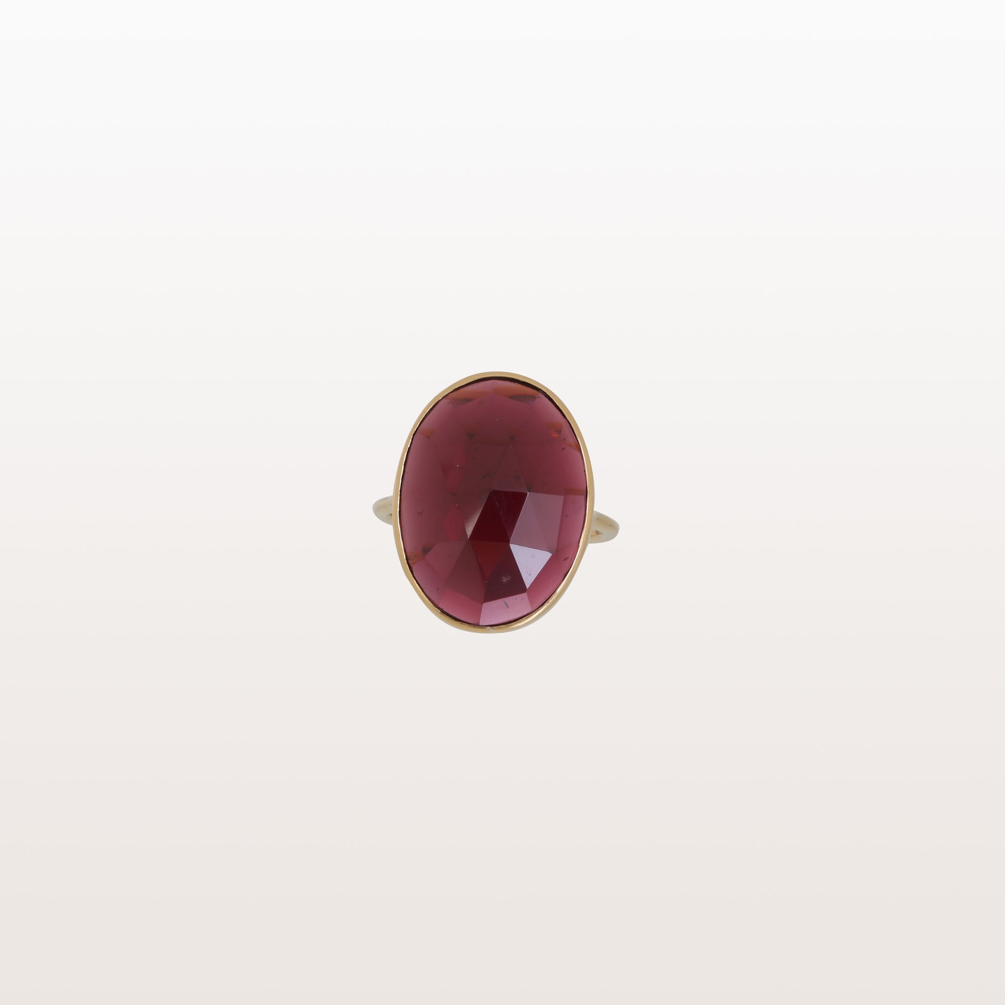 Garnet 18K Gold Ring