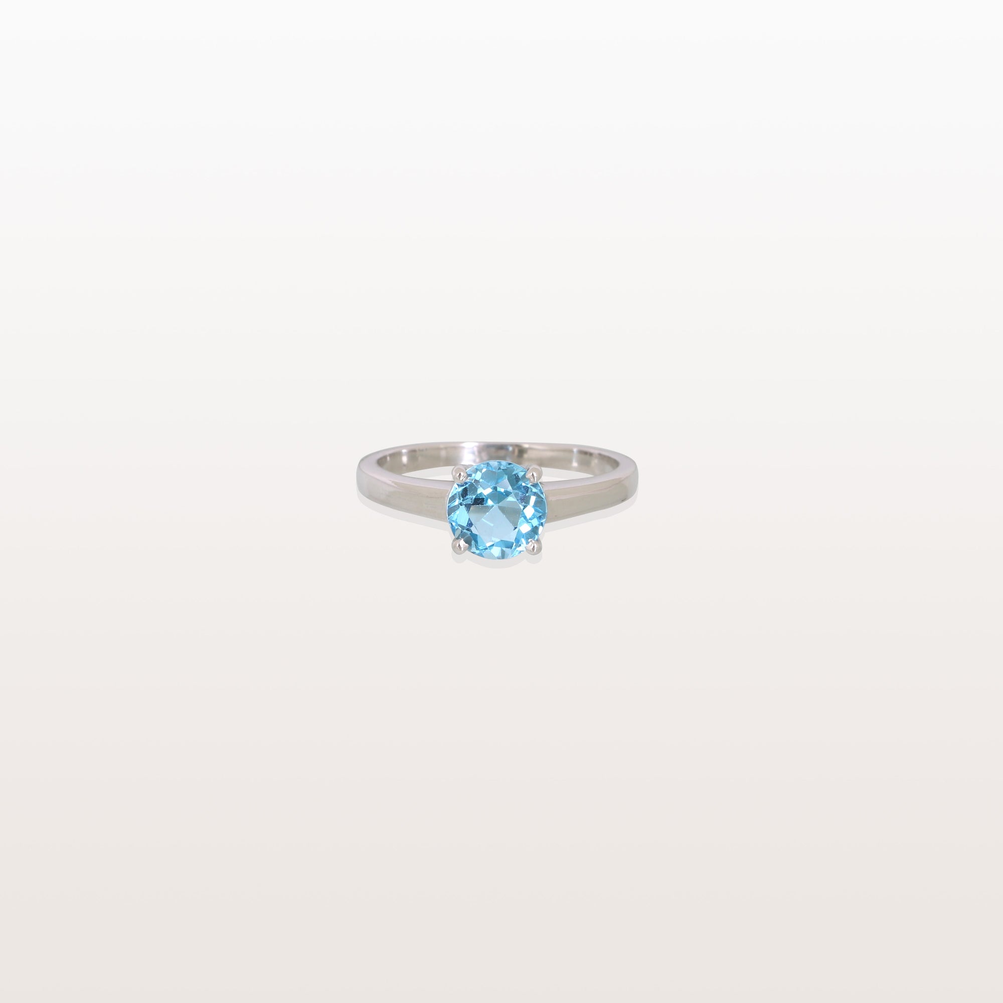 Blue Topaz 18K White Gold Ring
