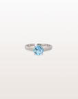 Blue Topaz 18K White Gold Ring