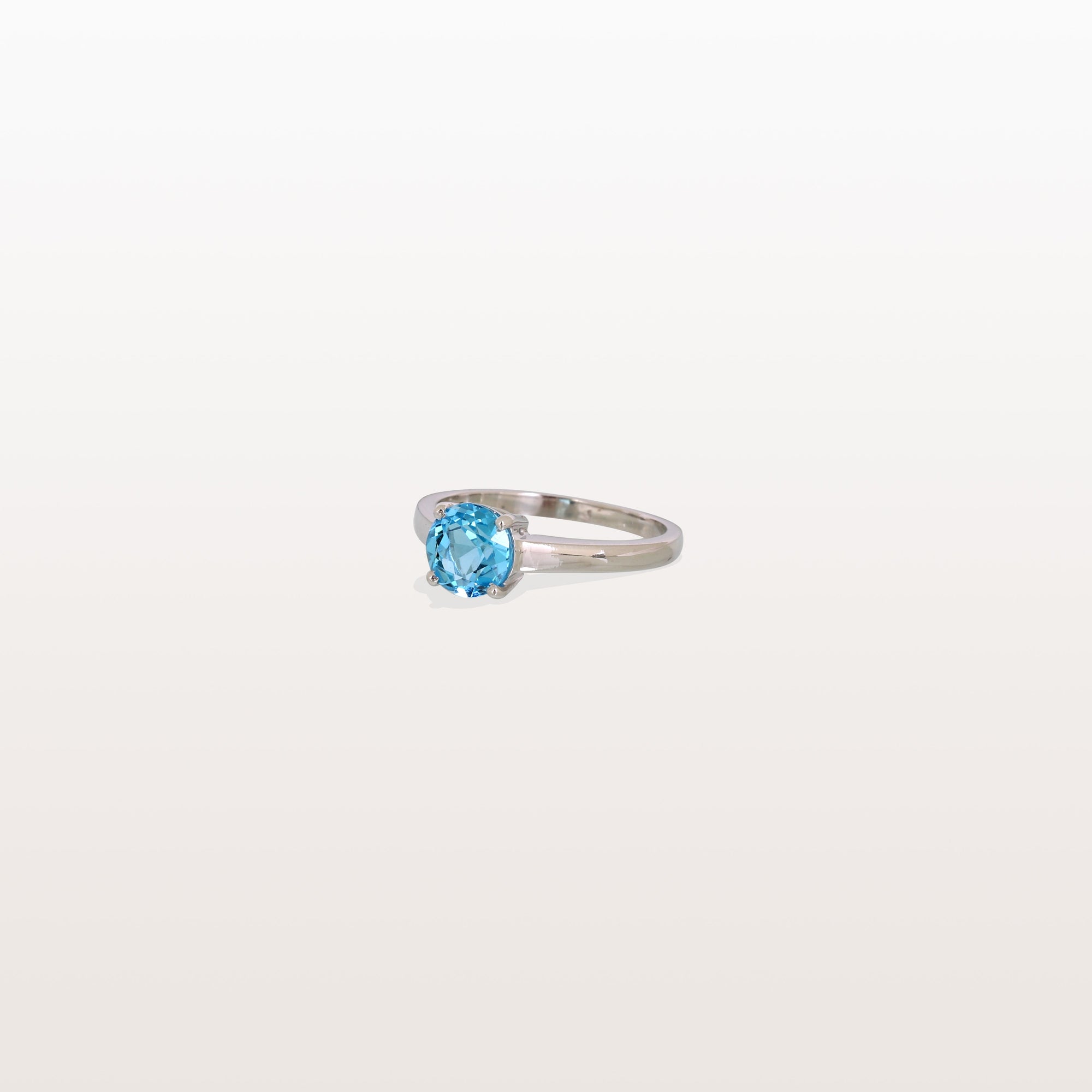 Blue Topaz 18K White Gold Ring