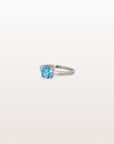 Blue Topaz 18K White Gold Ring