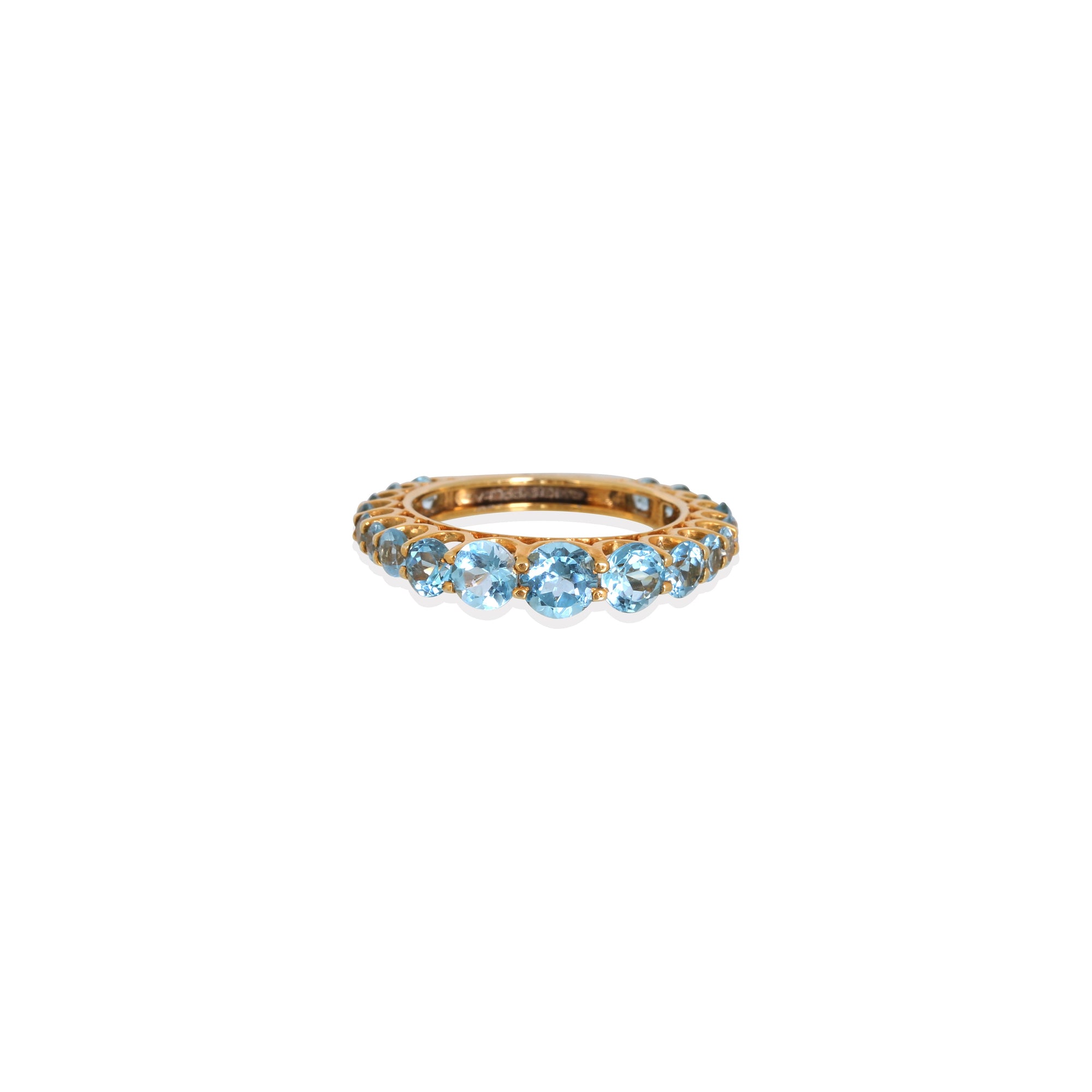 Blue Topaz 14K Gold Ring