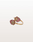Watermelon Tourmaline 18K Gold Ring