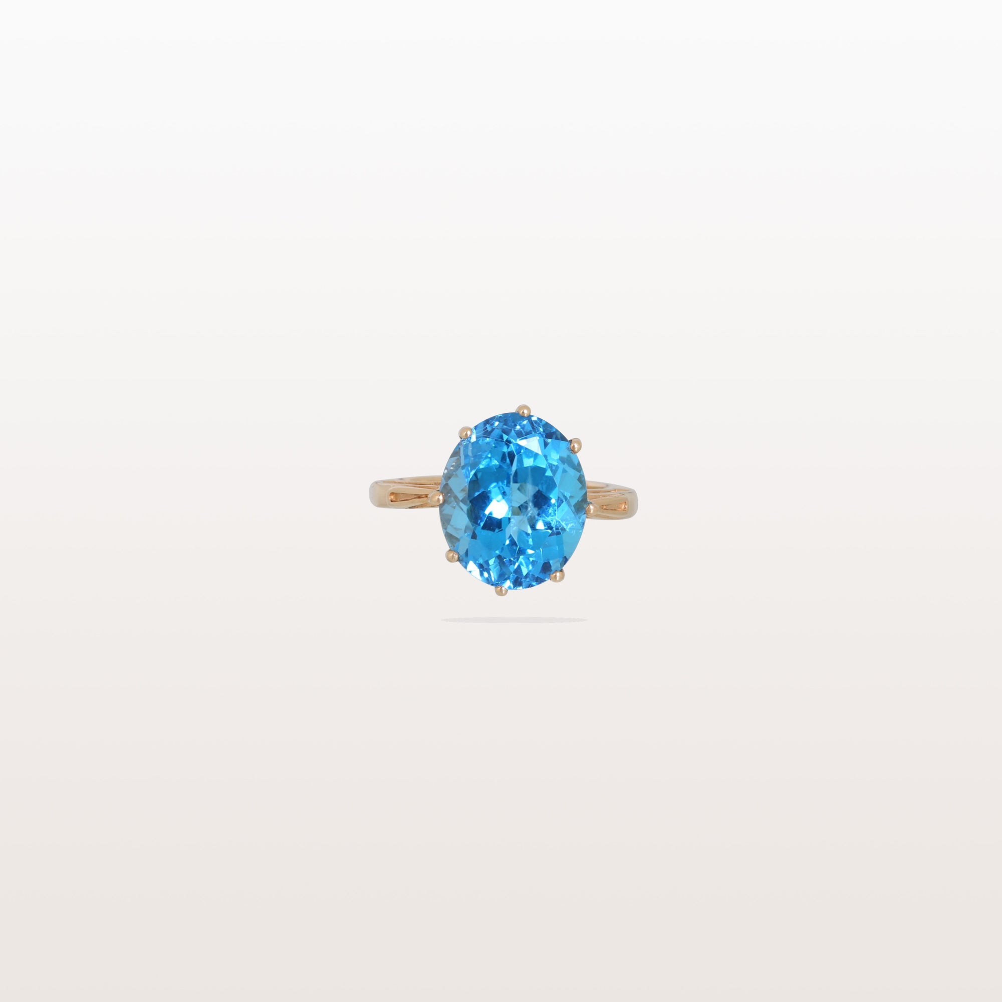Blue Topaz 14K Gold Ring