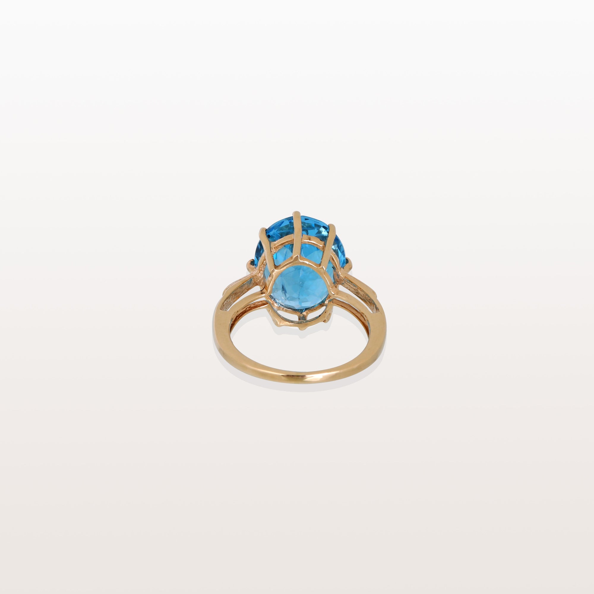 Blue Topaz 14K Gold Ring