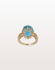 Blue Topaz 14K Gold Ring