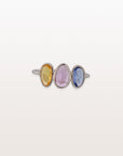 Multi Sapphire 18K White Gold Ring