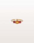 Garnet and Citrine 18K Gold Ring