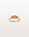 Garnet and Citrine 18K Gold Ring