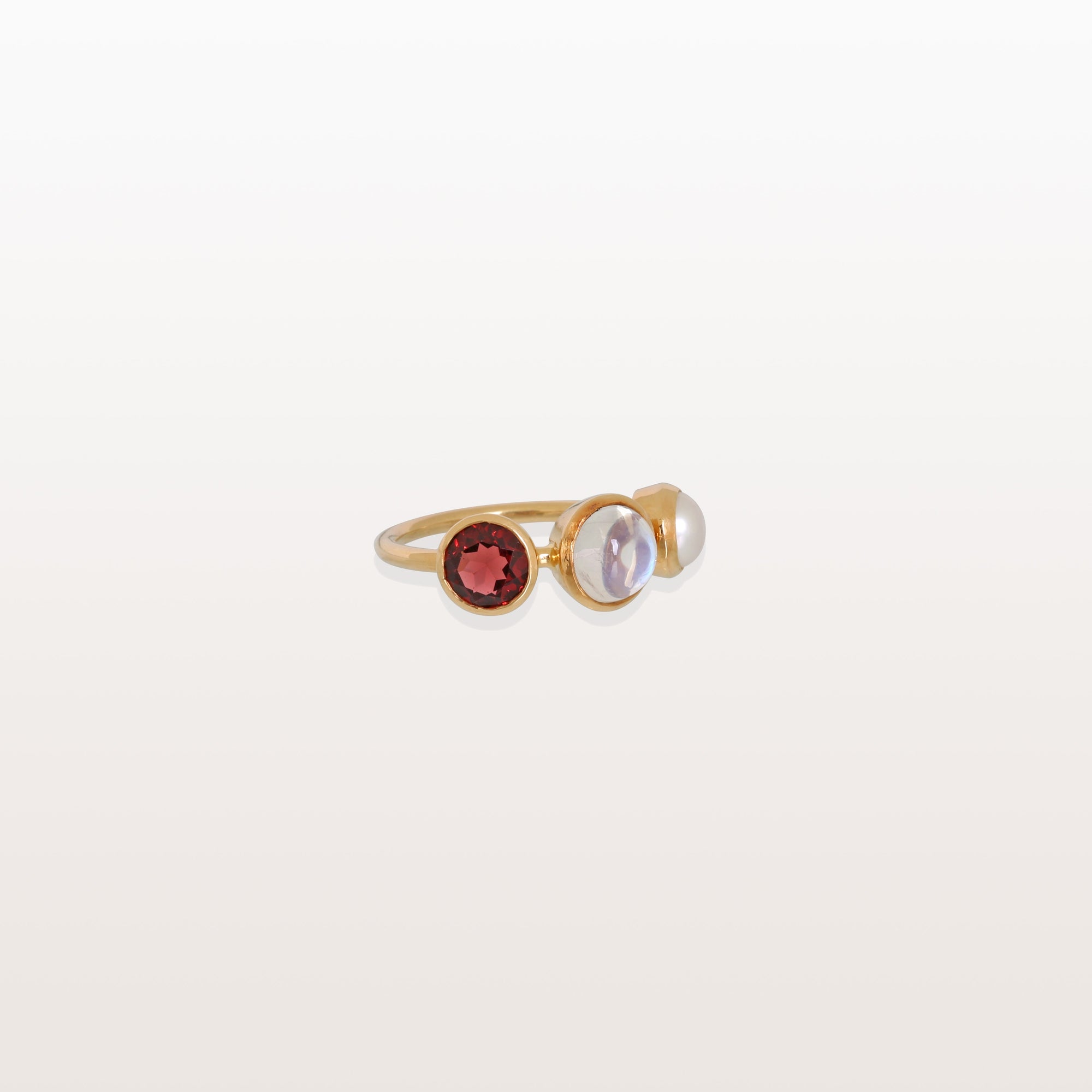 Multi Stone 18k Gold Ring