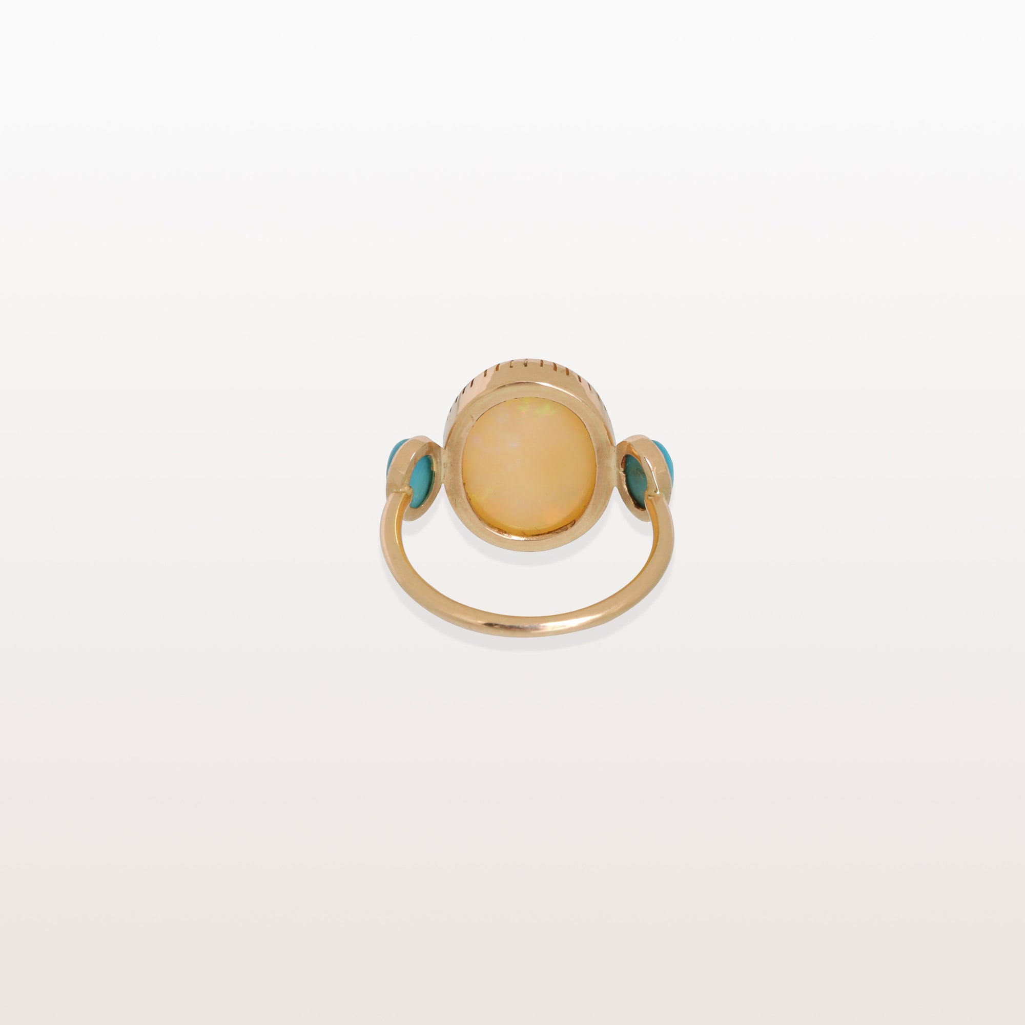 Opal & Turquoise 18K Gold Ring