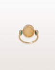 Opal & Turquoise 18K Gold Ring