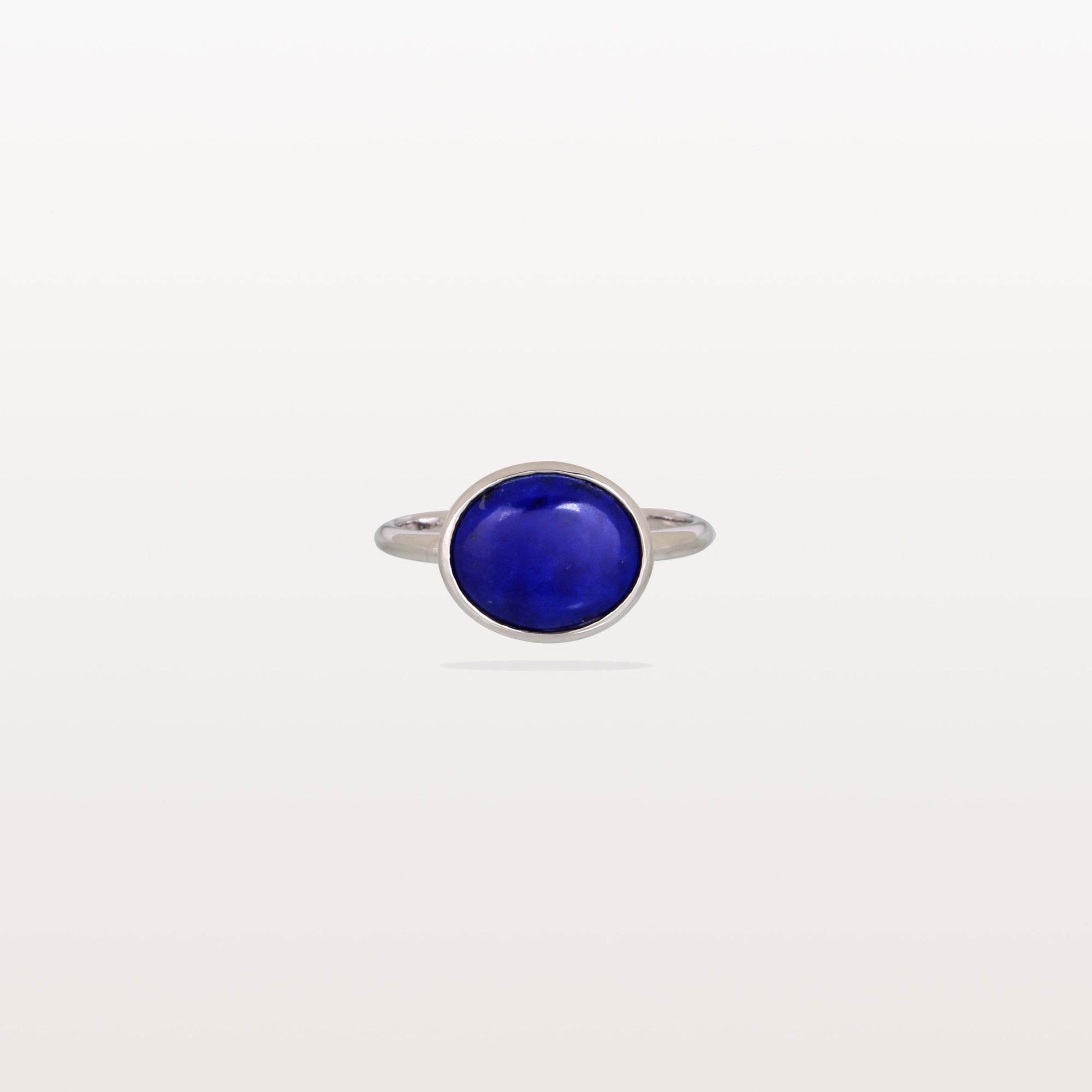 Lapis Lazuli 18K White Gold Ring