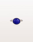 Lapis Lazuli 18K White Gold Ring