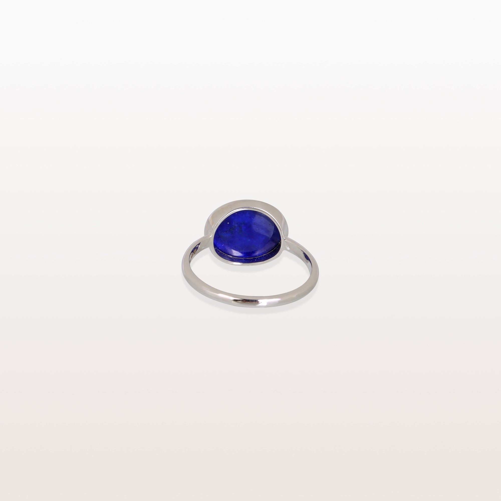Lapis Lazuli 18K White Gold Ring