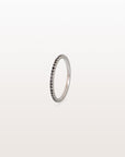 Black Diamond 18K White Gold Ring