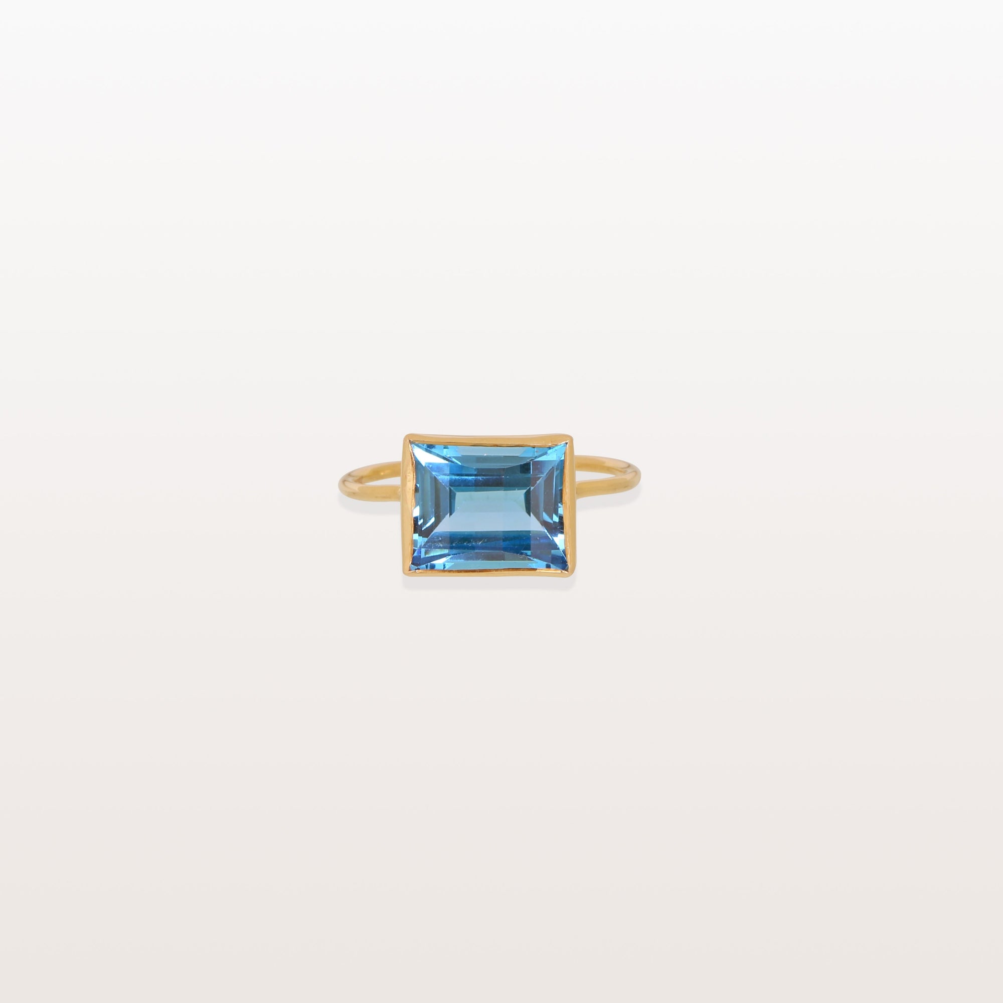 Blue Topaz 14K Gold Ring