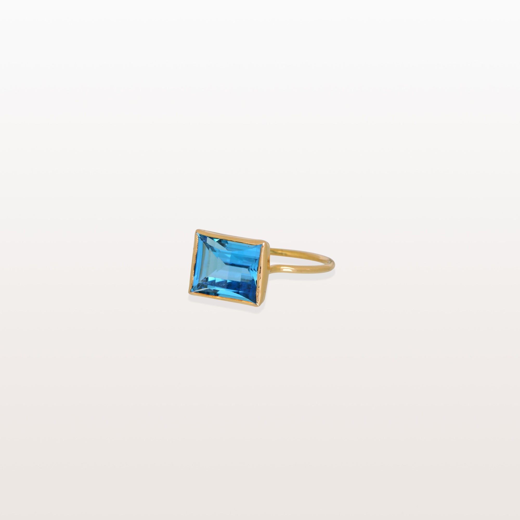Blue Topaz 14K Gold Ring