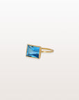 Blue Topaz 14K Gold Ring