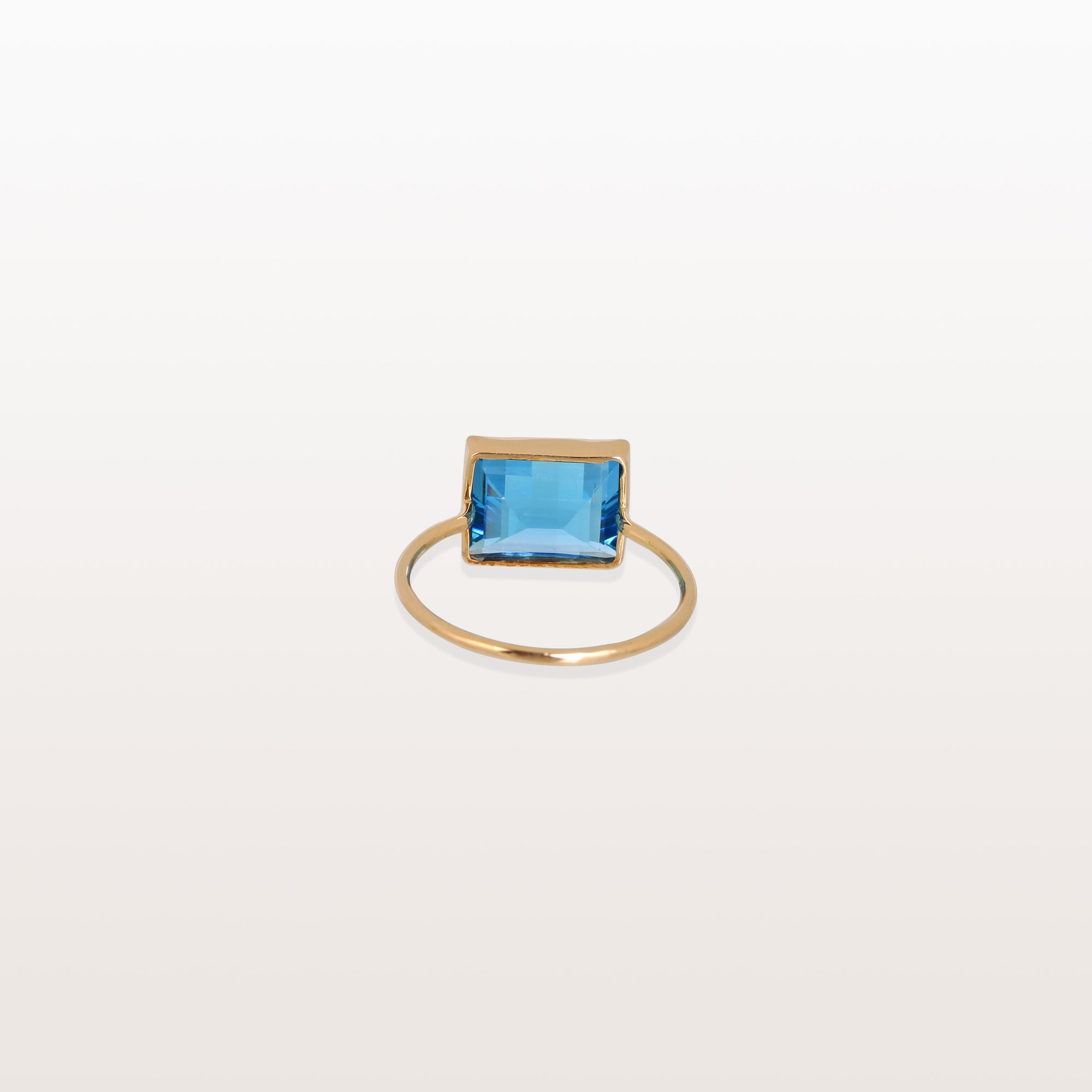 Blue Topaz 14K Gold Ring