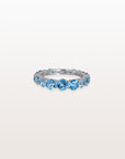 Blue Topaz 18K White Gold Ring