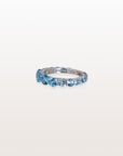 Blue Topaz 18K White Gold Ring