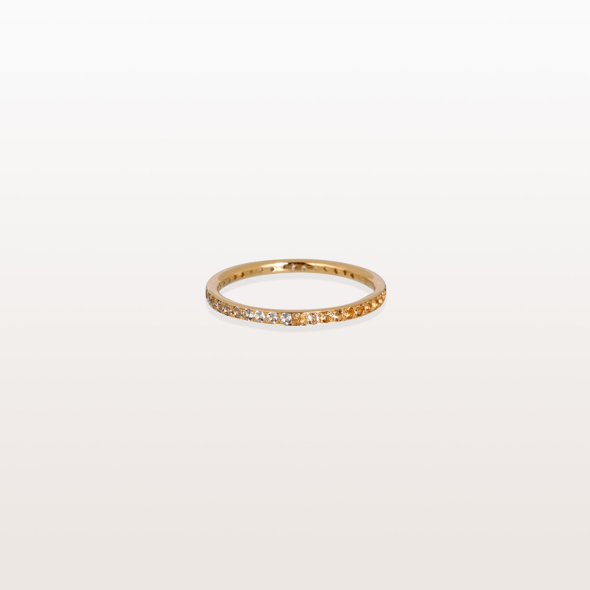 Citrine and Blue Topaz 18K Gold Ring