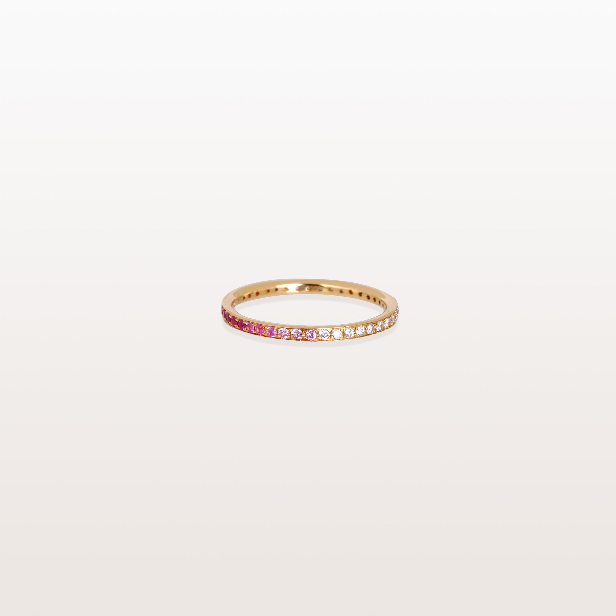 Pink Sapphire & Diamond 18K Gold Ring