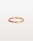 Pink Sapphire & Diamond 18K Gold Ring