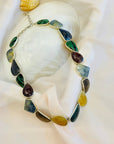 Neve Multi Stone Silver 925 Necklace