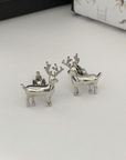 Deer Silver 925 Men Cufflinks