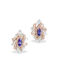 Yua Tanzanite and Mother of Pearl Earrings