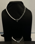 Pearl Beaded Men's Silver 925 Necklace Chain