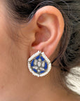 Rajmudra Silver 925 stud earrings