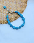 Turquoise Beaded Beach Silver 925 Bracelet