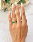 Baguette Emerald & Diamond Ring