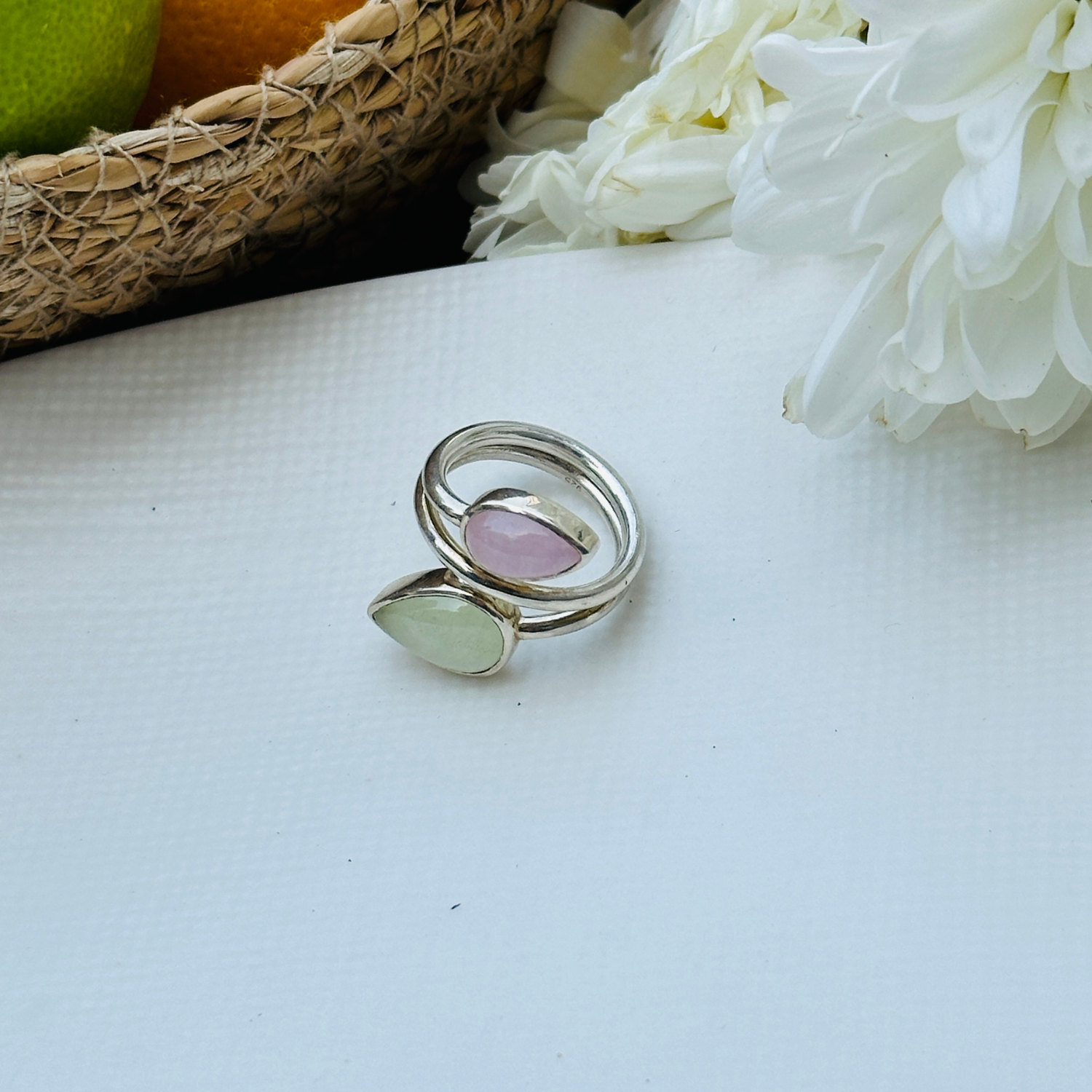 Eunice Aquamarine Silver 925 Ring