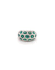 Magnificent diamond and emerald ring