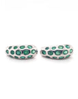 Fascinating emerald and diamond earrings