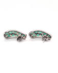 Fascinating emerald and diamond earrings