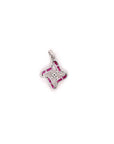 Exquisite diamond and ruby pendant