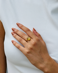 Golden Rutile 18K Gold Ring