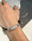 Bron Men's Zircon Silver 925 Bracelet