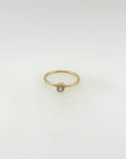Salem Diamond Gold Plated Silver 925 Ring
