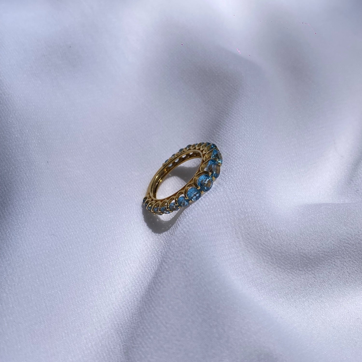 Blue Topaz 14K Gold Ring