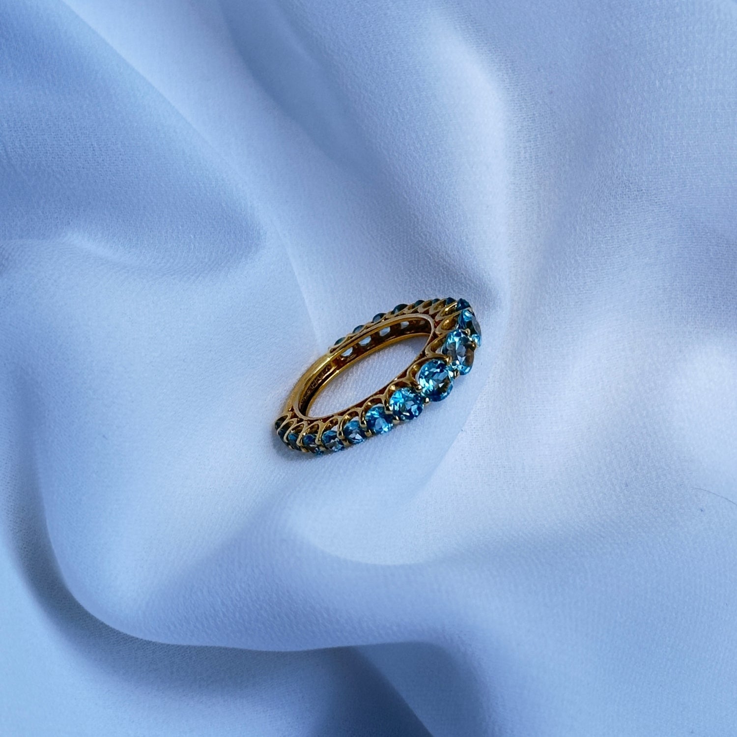 Blue Topaz 14K Gold Ring