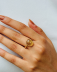 Golden Rutile 18K Gold Ring